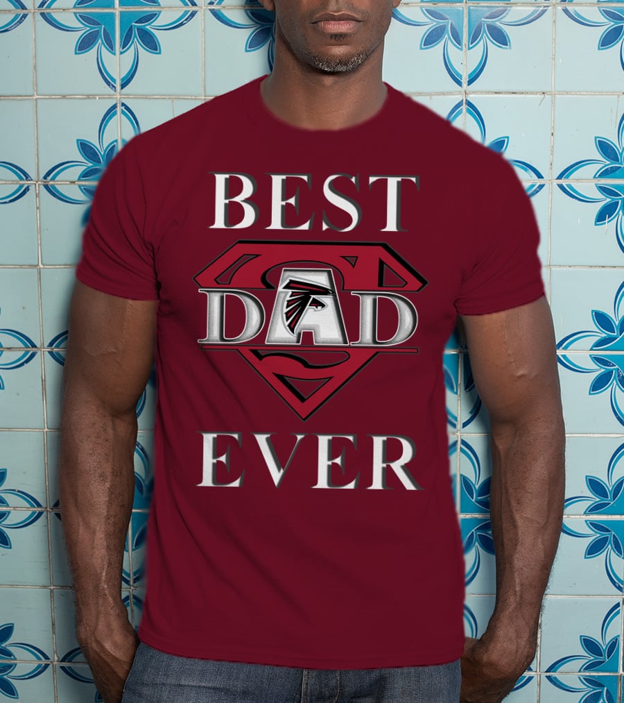 Best Dad Ever Falcons Super Dad T-Shirt