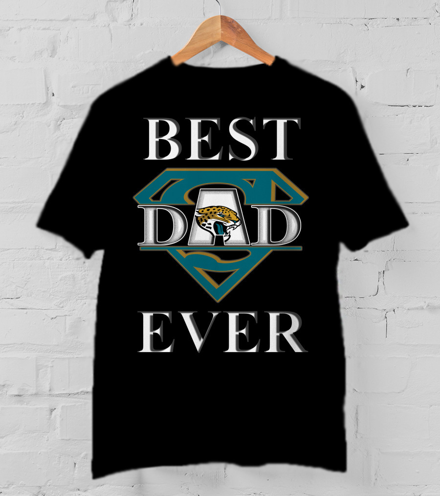 BEST DAD EVER Jaguars Logo Superman T-Shirt