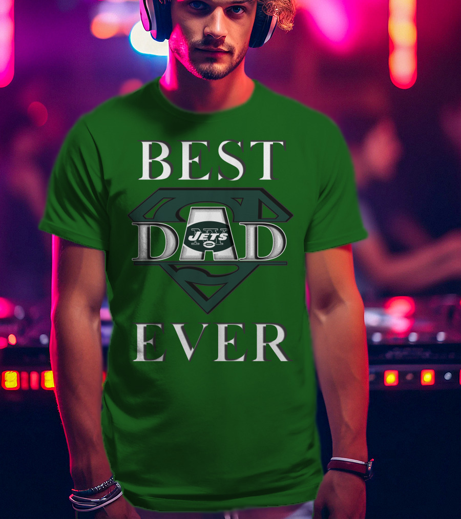 Best Dad Ever Jets Super Dad T-Shirt