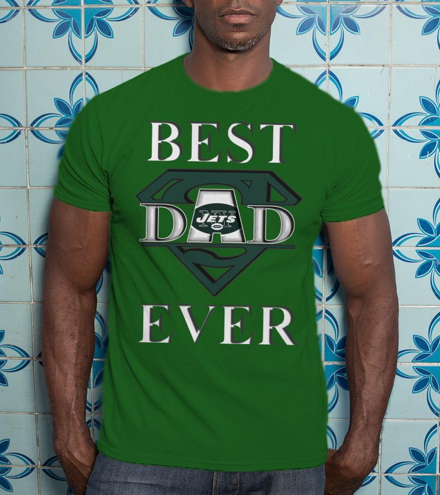 Best Dad Ever Jets Super Dad T-Shirt