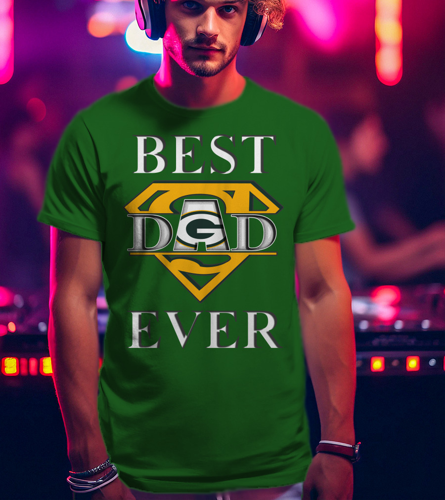 Best Dad Ever Packers Super Dad T-Shirt