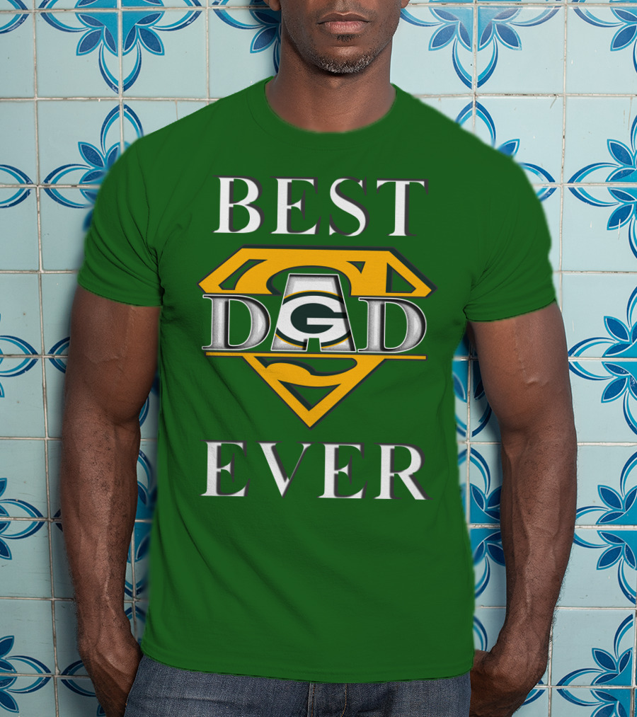 Best Dad Ever Packers Super Dad T-Shirt