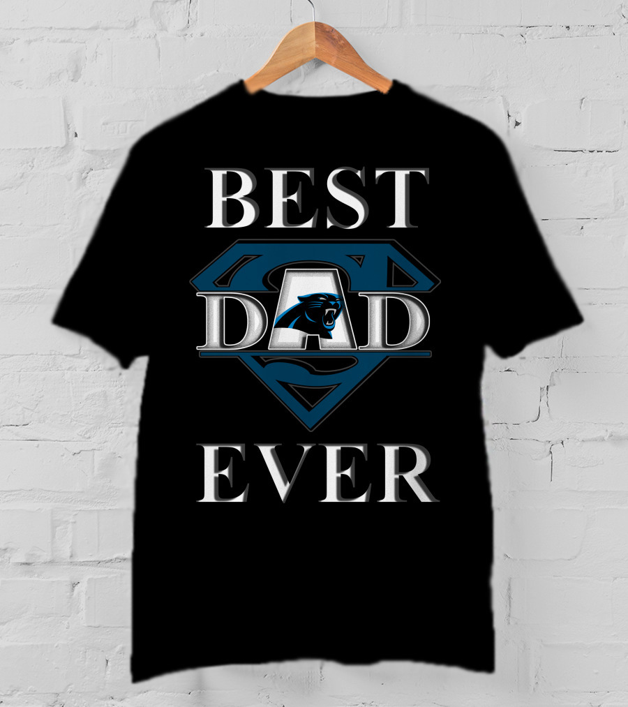Best Dad Ever Panthers Superman T-Shirt