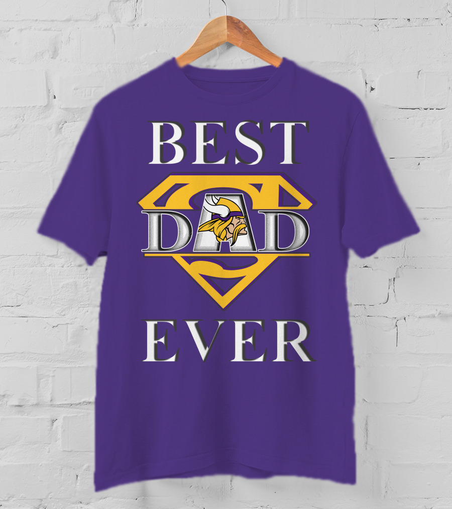 Best Dad Ever Vikings Super T-Shirt