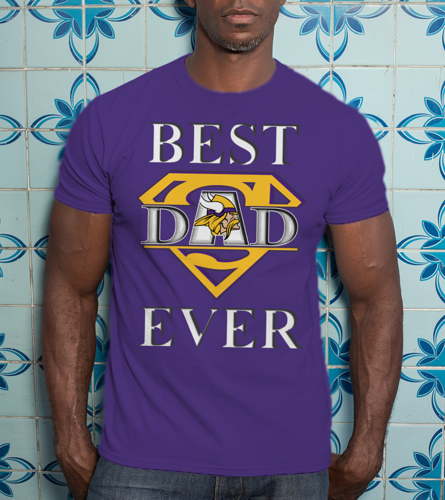 Best Dad Ever Vikings Super T-Shirt