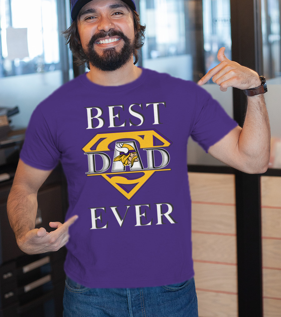 Best Dad Ever Vikings Super T-Shirt