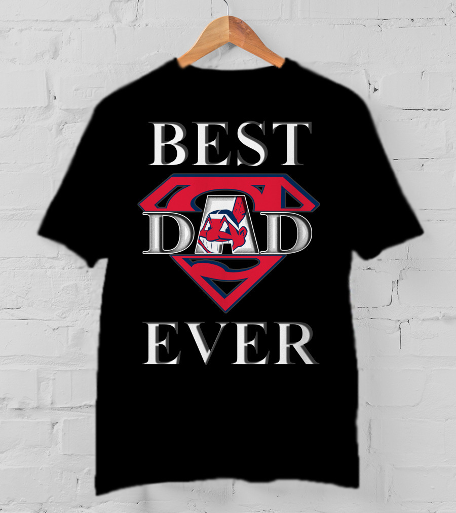 BEST DAD EVER Indians Superman T-Shirt