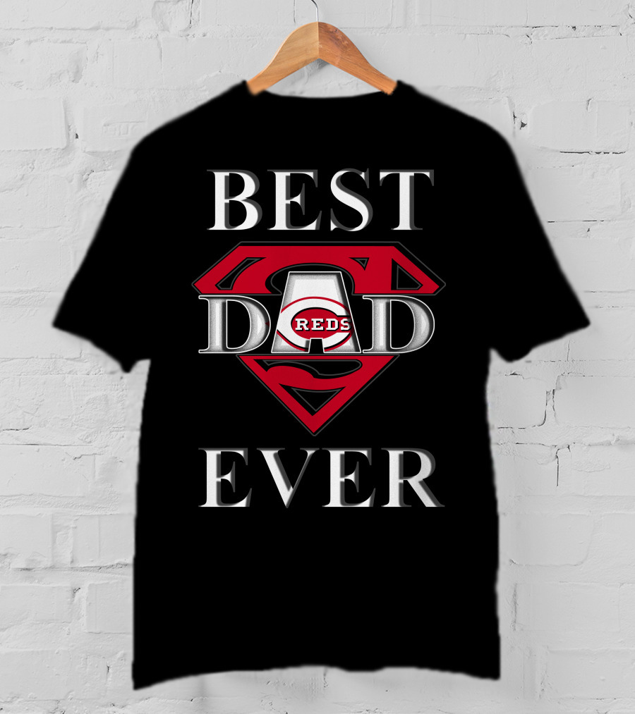 Best Dad Ever Reds Super Dad T-Shirt