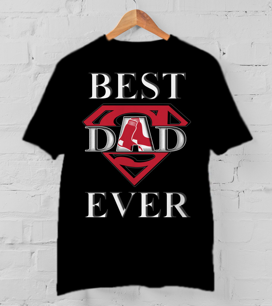 Best Dad Ever Red Sox Superdad T-Shirt