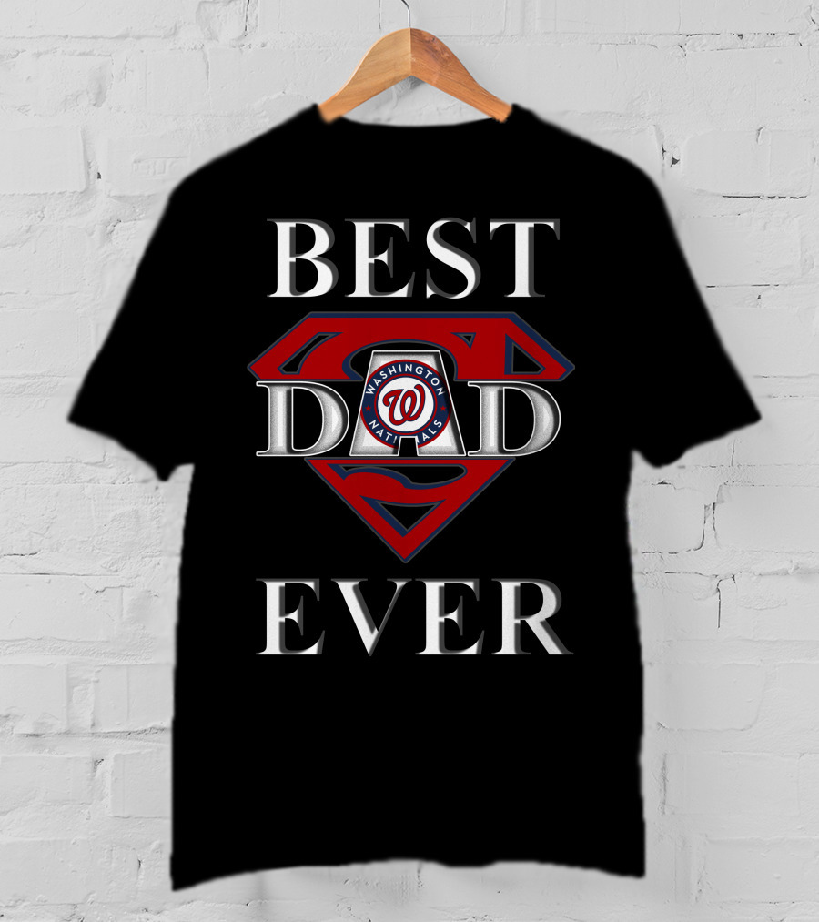 Washington Nationals Best Dad Ever Superman T-Shirt