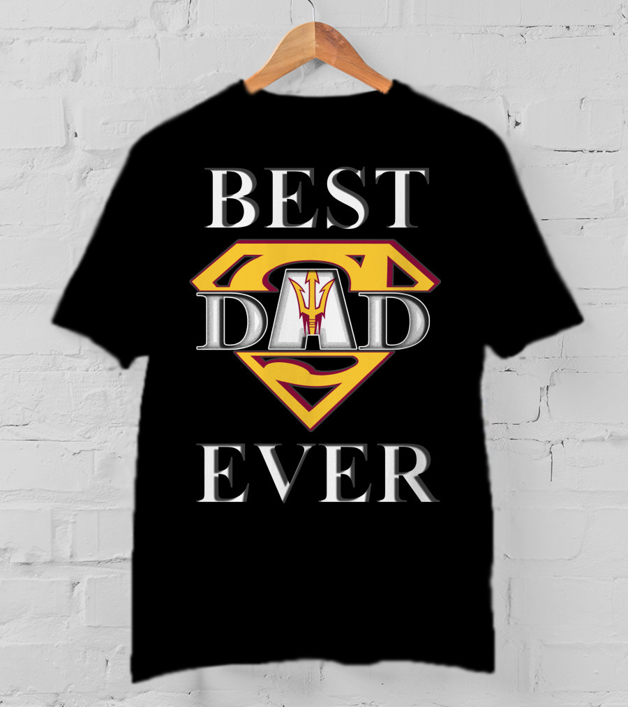 Arizona State Sun Devils Best Dad Ever Superhero T-Shirt