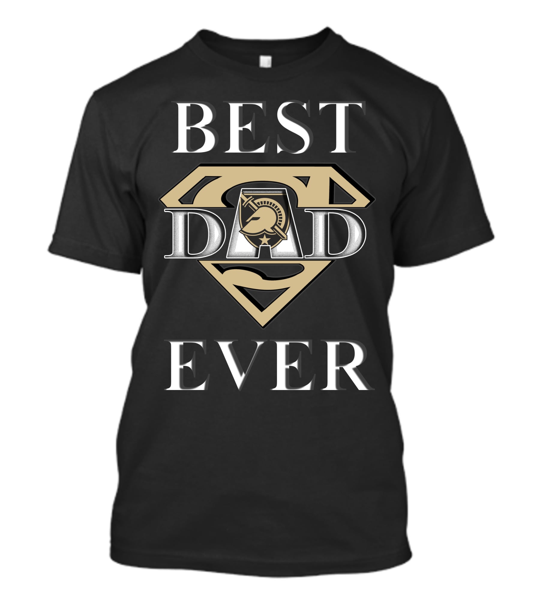 Best Dad Ever Army Black Knights Superman T-Shirt