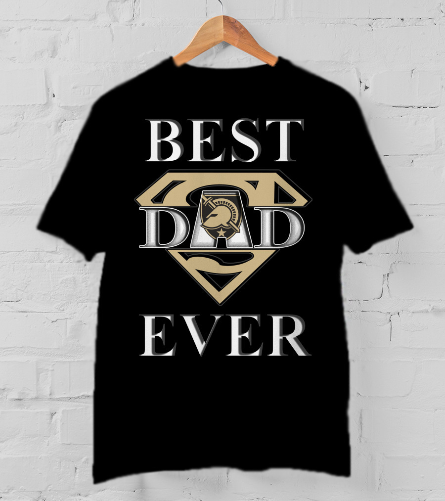 Best Dad Ever Army Black Knights Superman T-Shirt