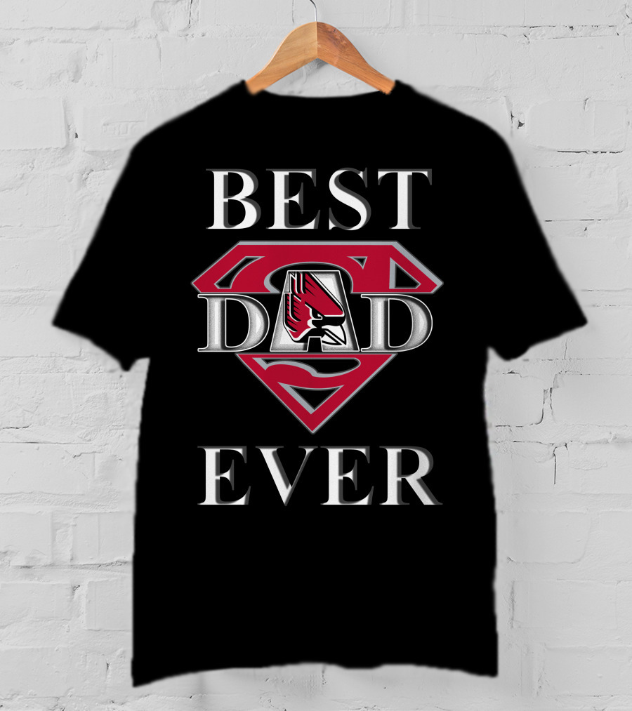 Ball State Cardinals Best Dad Ever Superman T-Shirt
