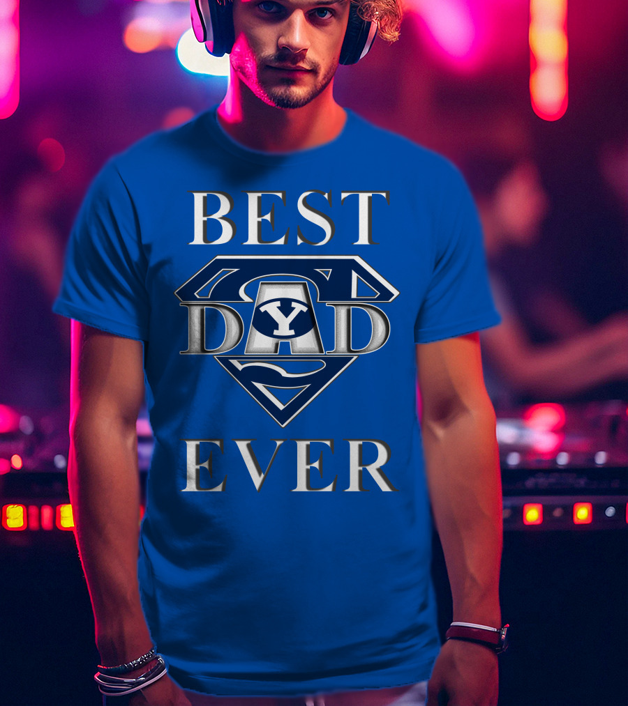 BYU Cougars Best Dad Ever Super Dad T-Shirt