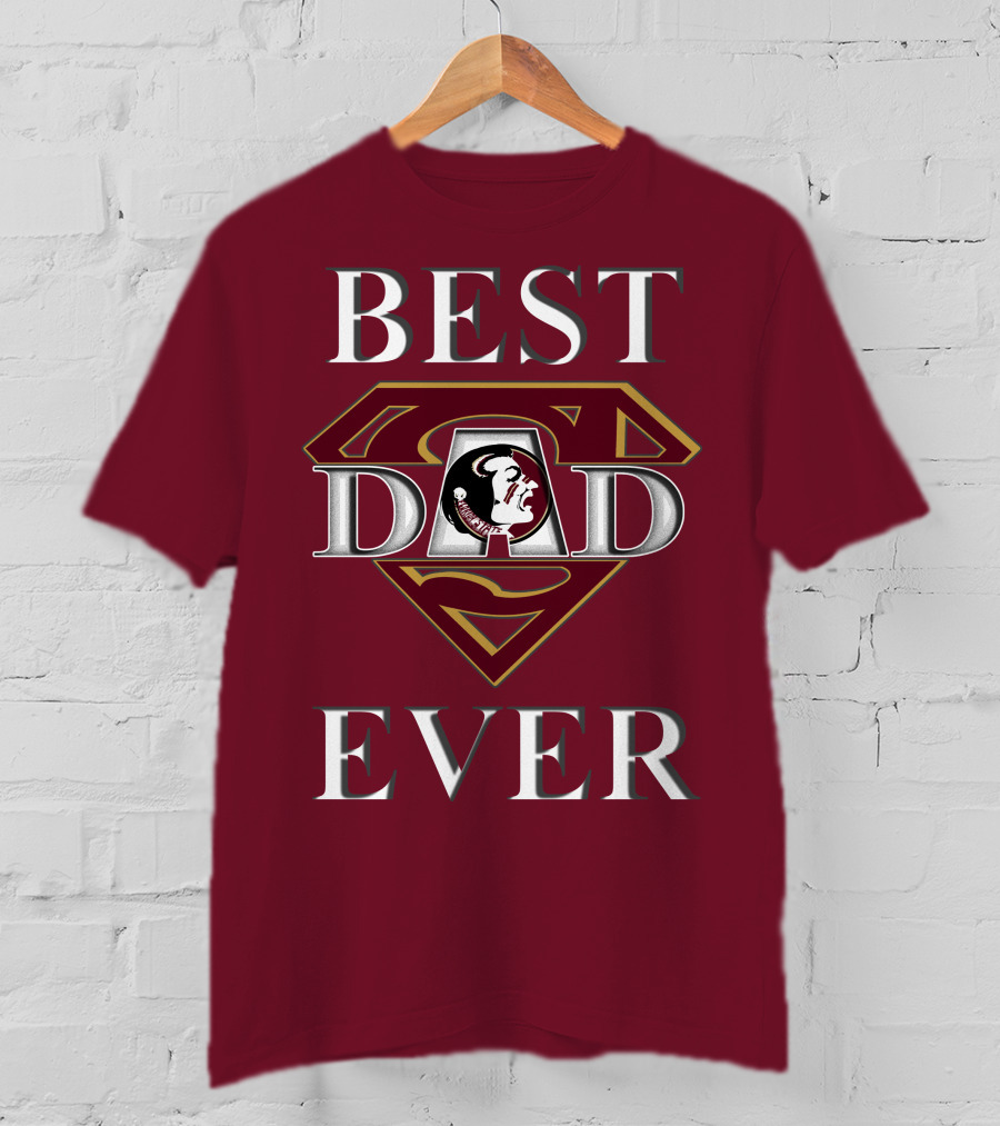 Best Dad Ever Florida State Seminoles Superman T-Shirt