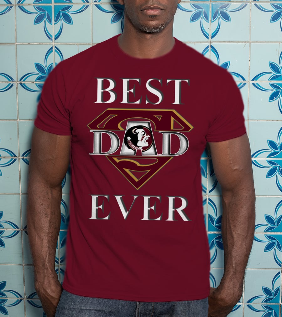 Best Dad Ever Florida State Seminoles Superman T-Shirt