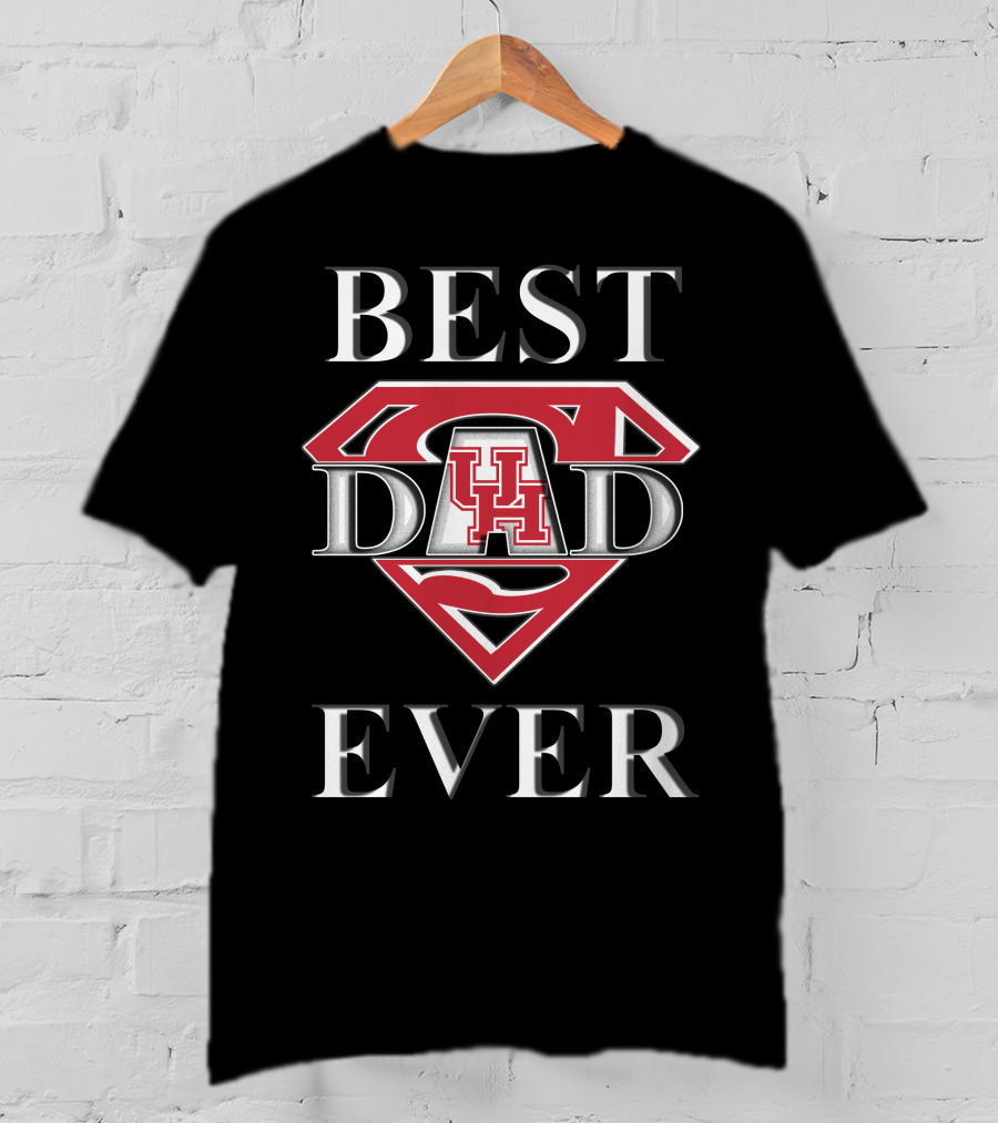 Best Dad Ever Houston Cougars Super T-Shirt