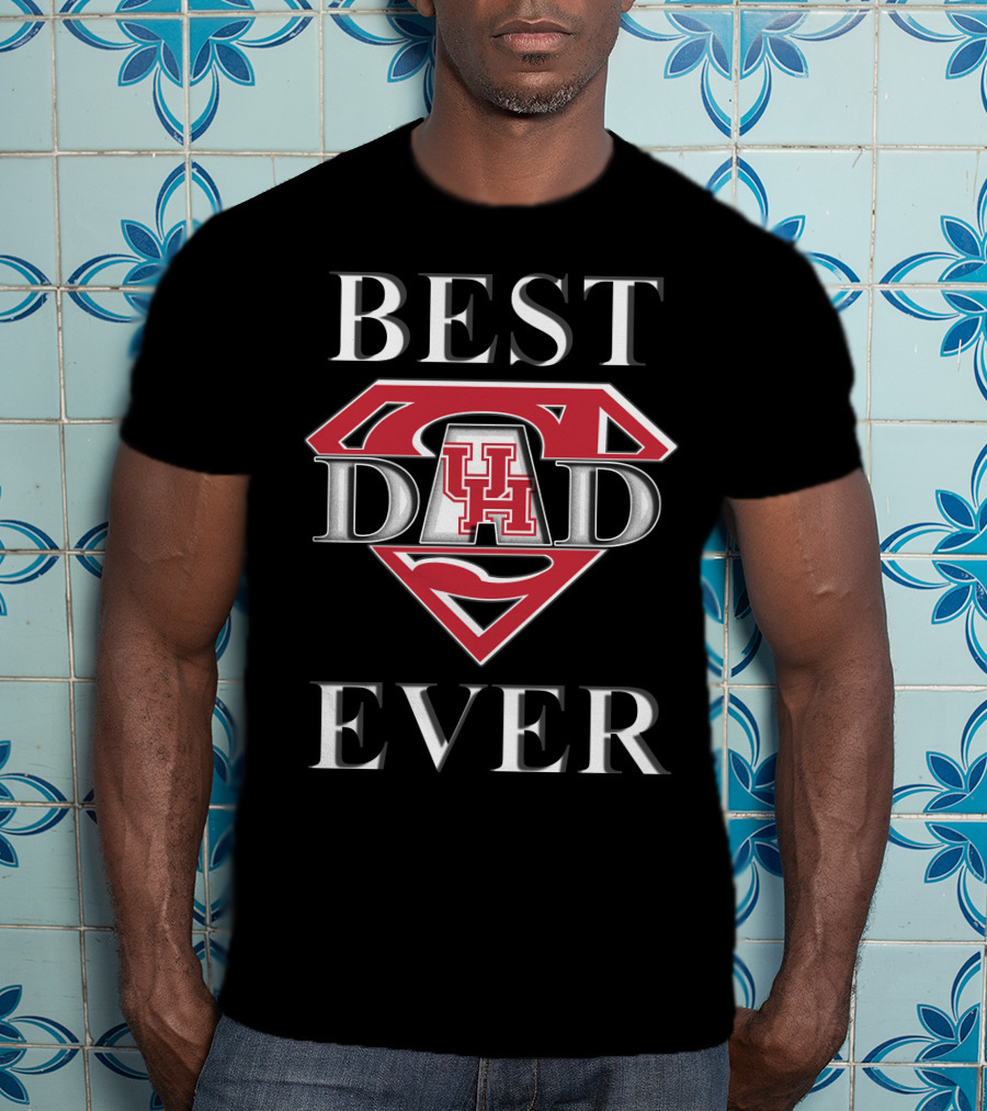 Best Dad Ever Houston Cougars Super T-Shirt