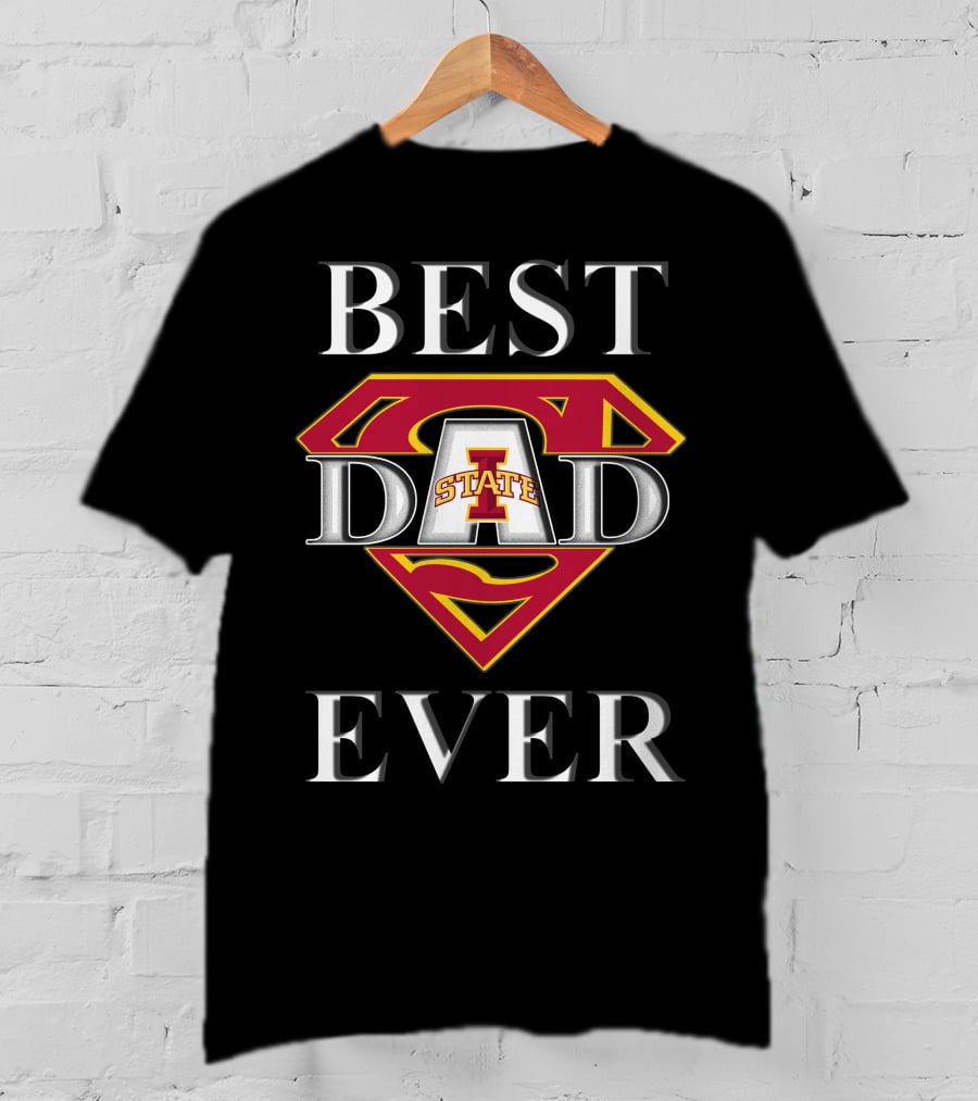 Iowa State Cyclones Best Dad Ever Superhero T-Shirt