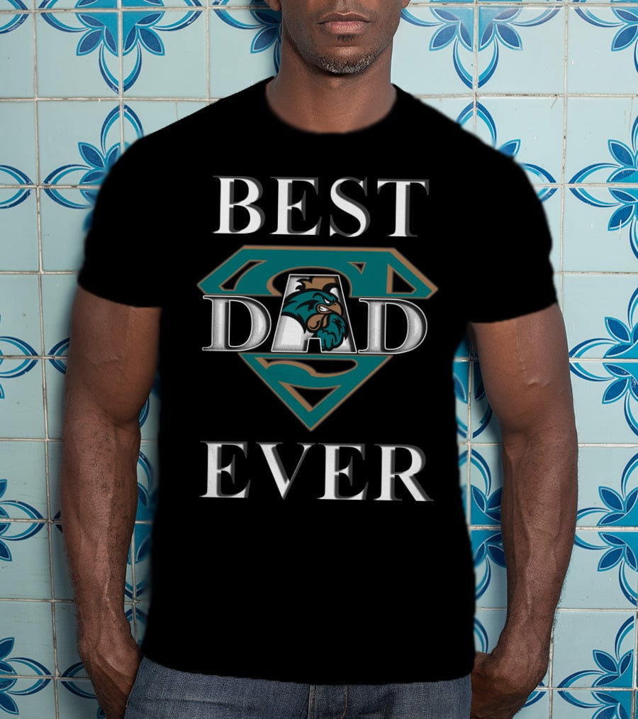 Coastal Carolina Chanticleers Best Dad Ever Superman T-Shirt