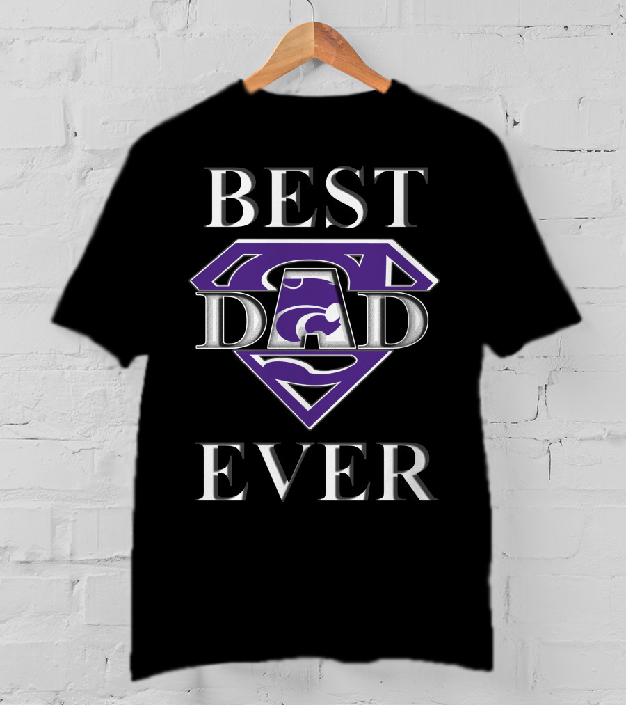 Kansas State Wildcats Best Dad Ever Superman T-Shirt