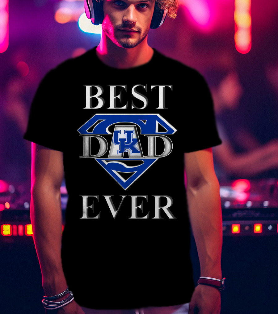 Best Dad Ever Kentucky Wildcats Super T-Shirt