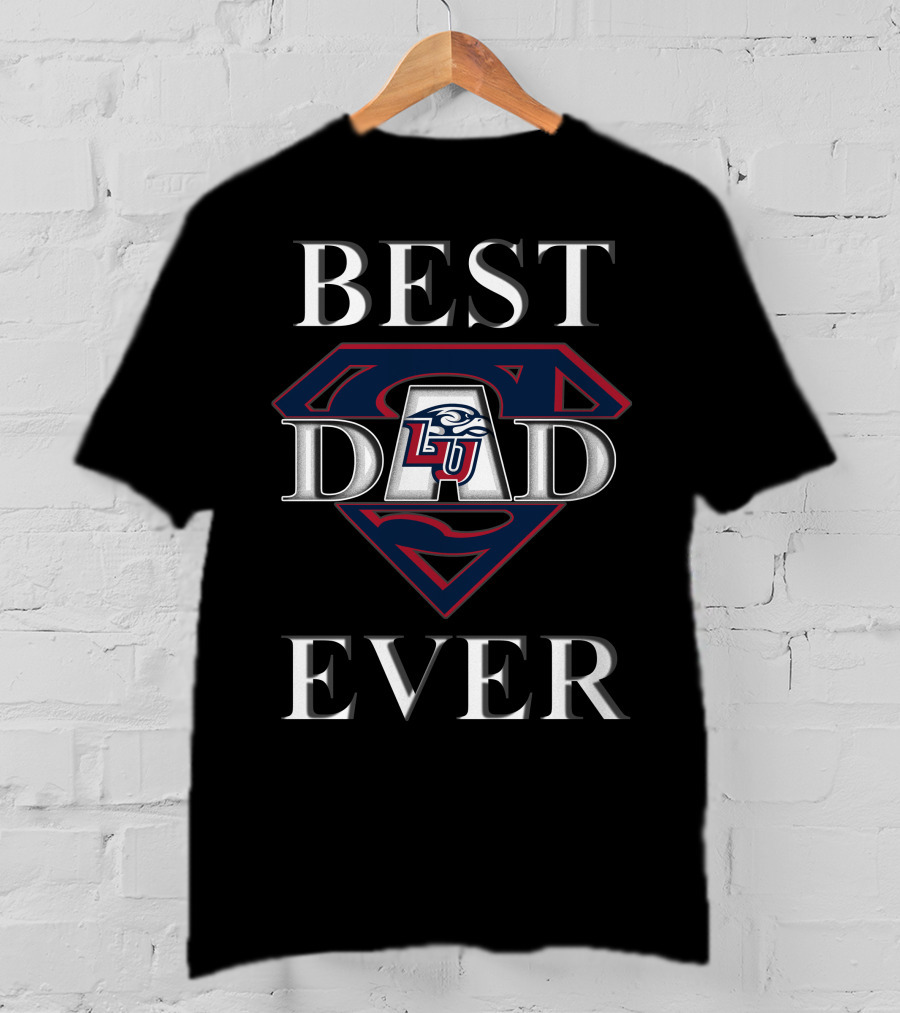 Liberty Flames LU Best Dad Ever Superman T-Shirt