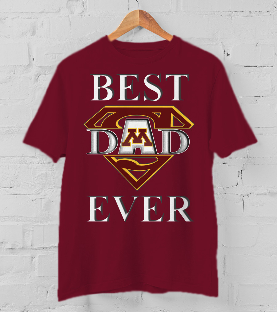 Minnesota Golden Gophers Best Dad Ever Superman T-Shirt
