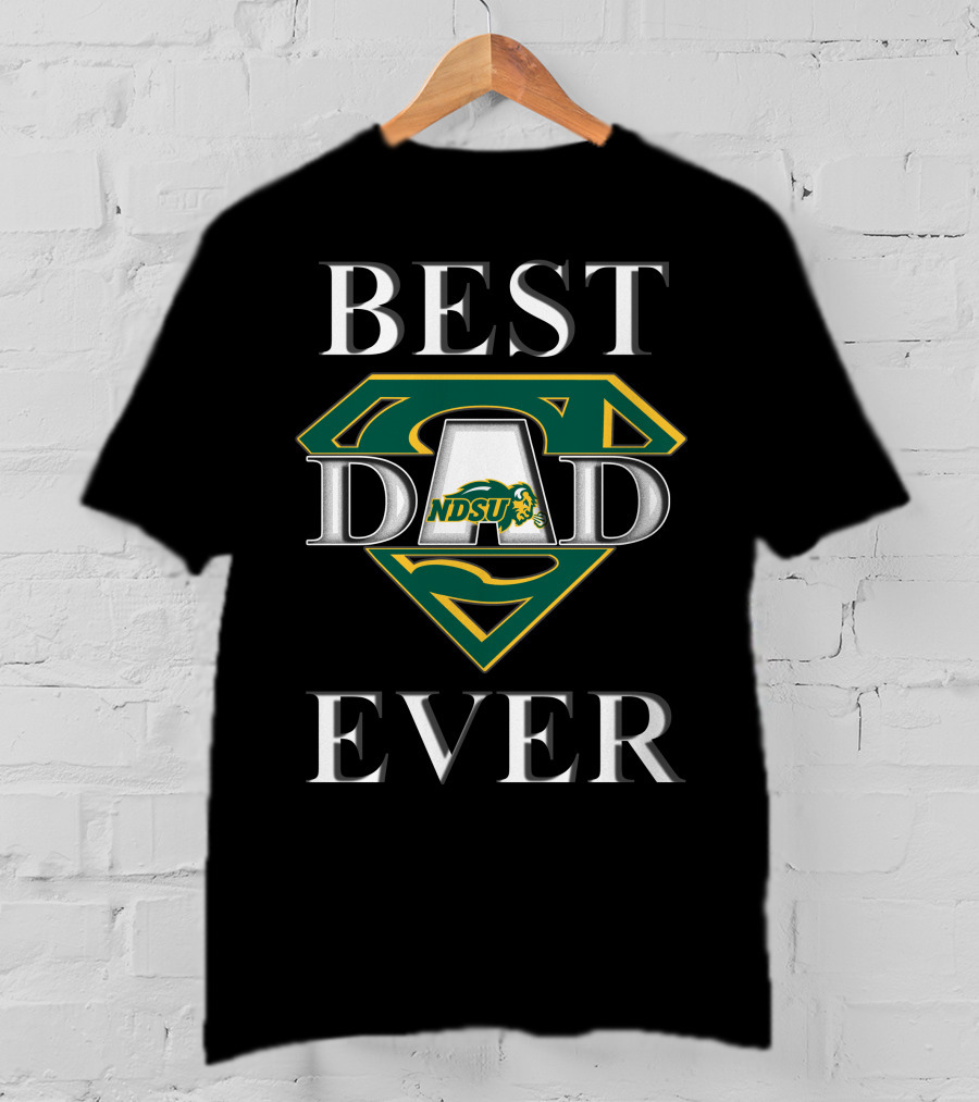 Best Dad Ever NDSU Bison Super Dad T-Shirt