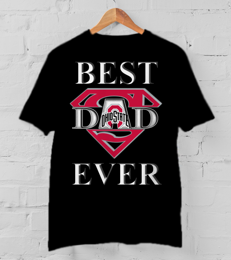 Ohio State Buckeyes Best Dad Ever Superman T-Shirt