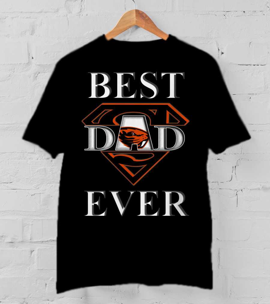 Best Dad Ever Oregon State Beavers Super Dad T-Shirt