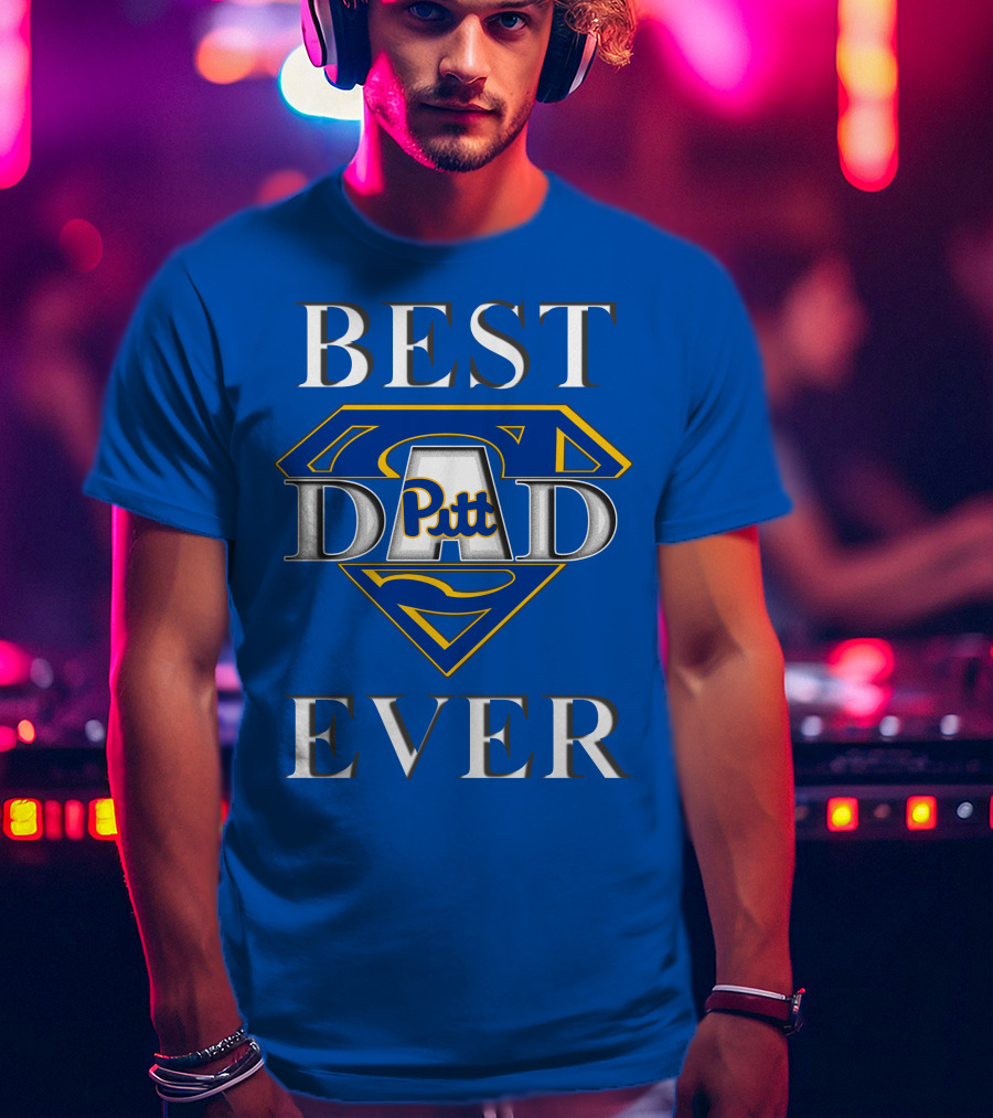 Best Dad Ever Pitt Panthers Super Dad T-Shirt