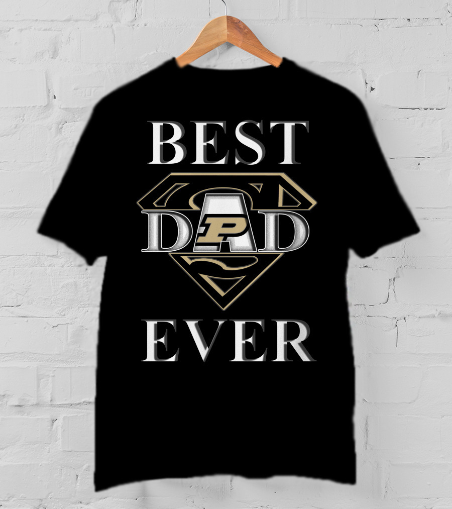 Best Dad Ever Purdue Boilermakers Superdad T-Shirt