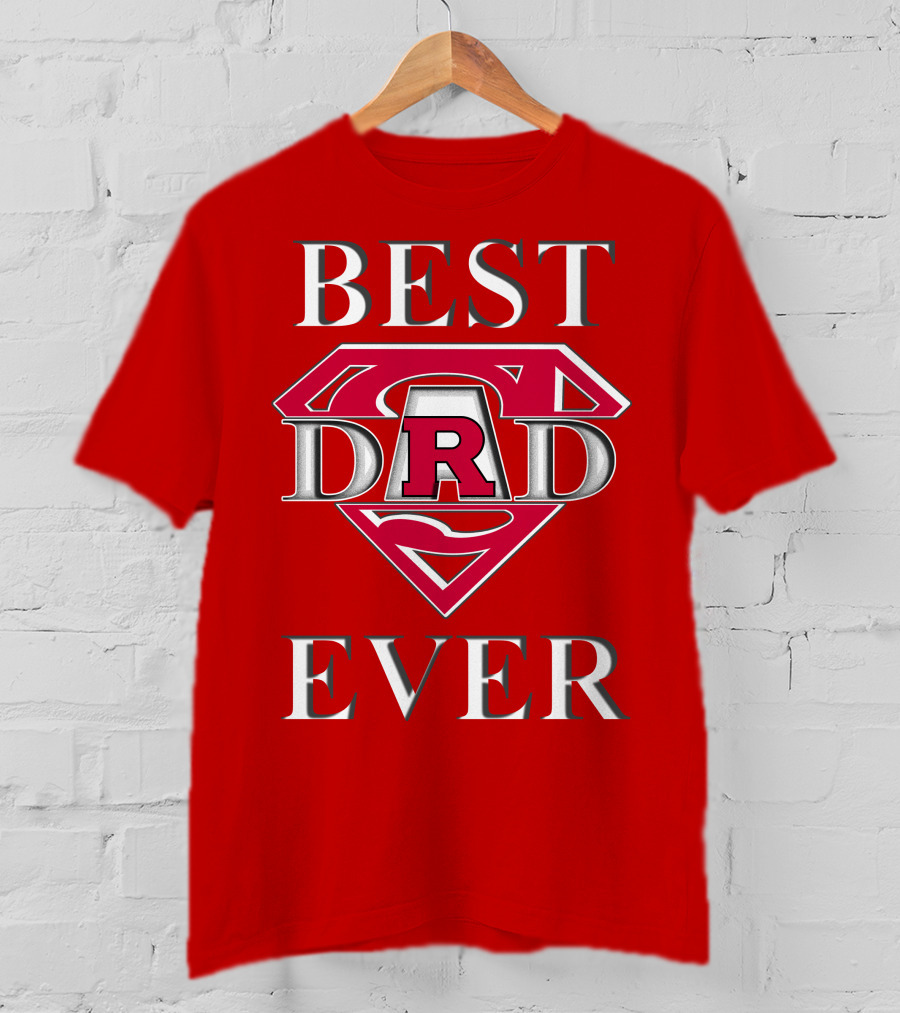 Rutgers Scarlet Knights Best Dad Ever Super Dad R T-Shirt