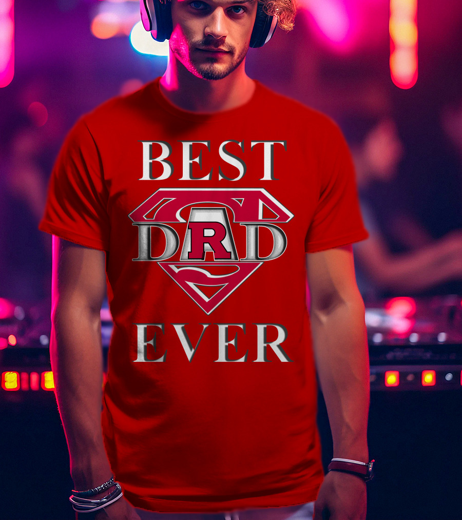 Rutgers Scarlet Knights Best Dad Ever Super Dad R T-Shirt