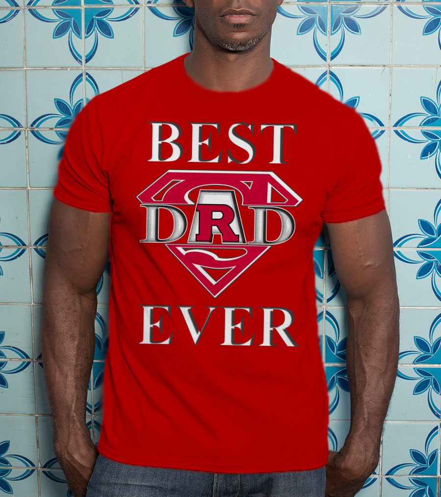 Rutgers Scarlet Knights Best Dad Ever Super Dad R T-Shirt