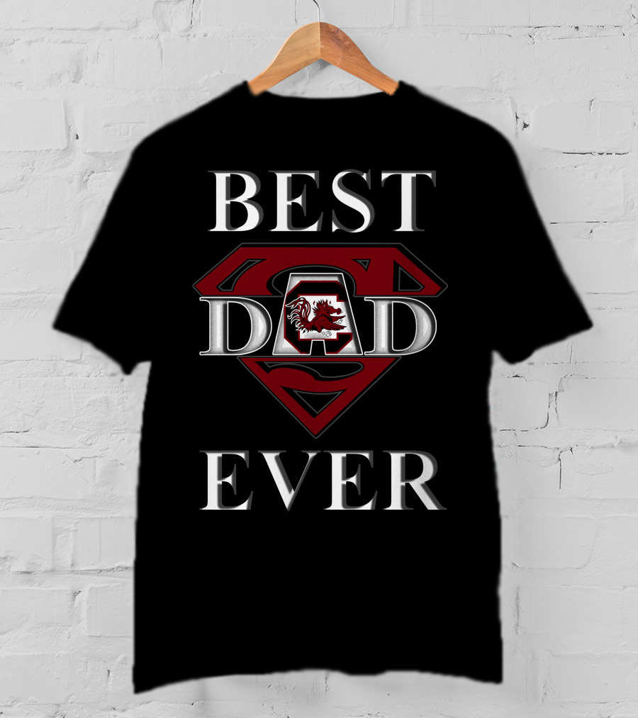 Best Dad Ever South Carolina Gamecocks Dad Superman T-Shirt