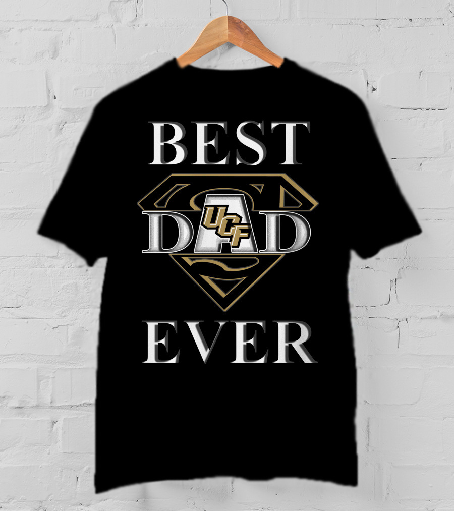 BEST DAD EVER UCF Knights Logo Super Dad T-Shirt