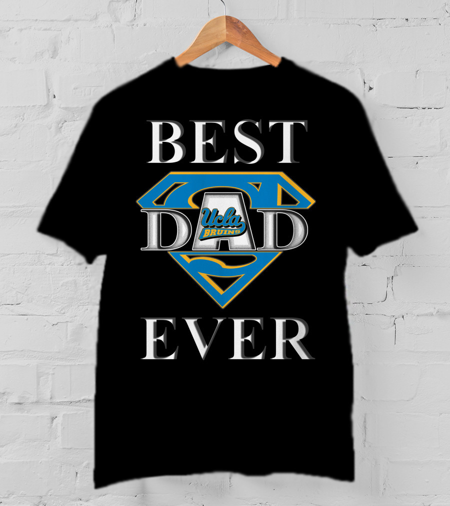 UCLA Bruins Best Dad Ever Superman Shield T-Shirt