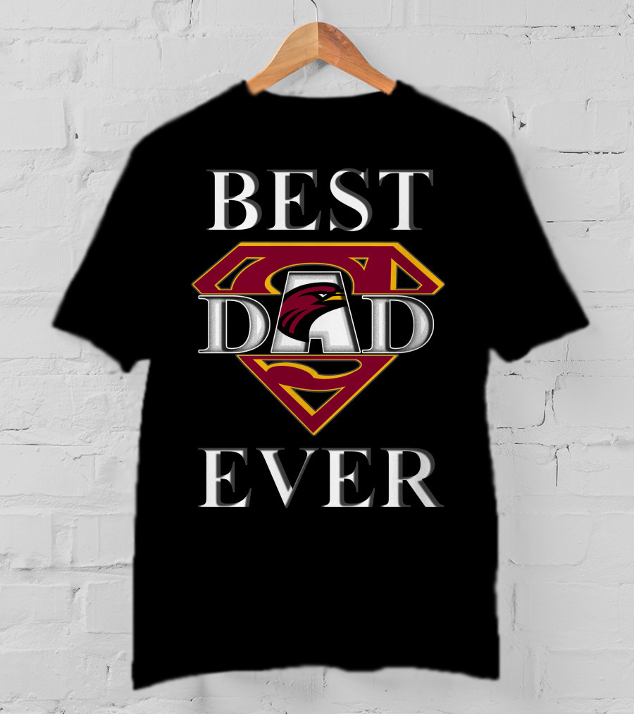 Best Dad Ever UL Monroe Warhawks Super Dad T-Shirt