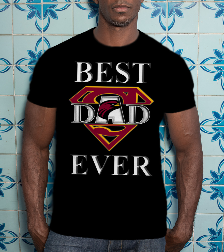 Best Dad Ever UL Monroe Warhawks Super Dad T-Shirt