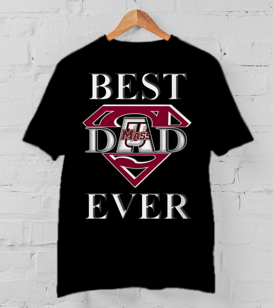 Umass Minutemen Best Dad Ever Superman T-Shirt