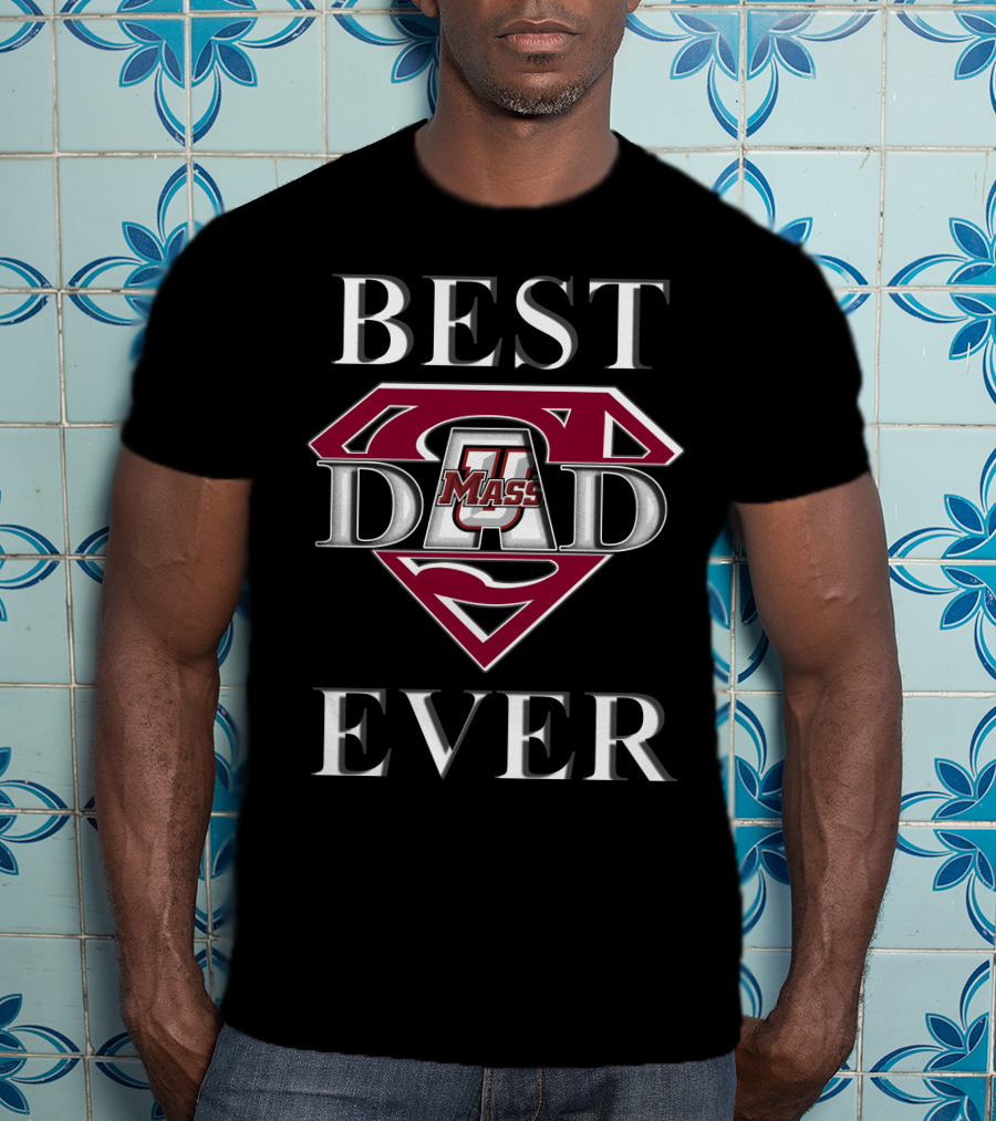 Umass Minutemen Best Dad Ever Superman T-Shirt