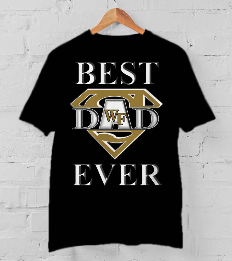 Wake Forest Demon Deacons WF Best Dad Ever Superman T-Shirt