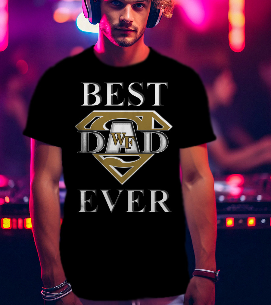 Wake Forest Demon Deacons WF Best Dad Ever Superman T-Shirt