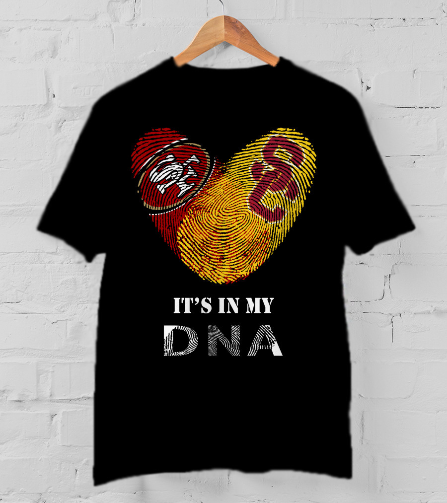 49ers And Usc Trojans It's In My Dna T-Shirt