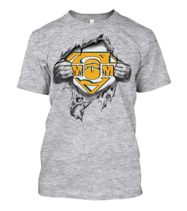 Mom Chargers Super Logo Rip T-Shirt