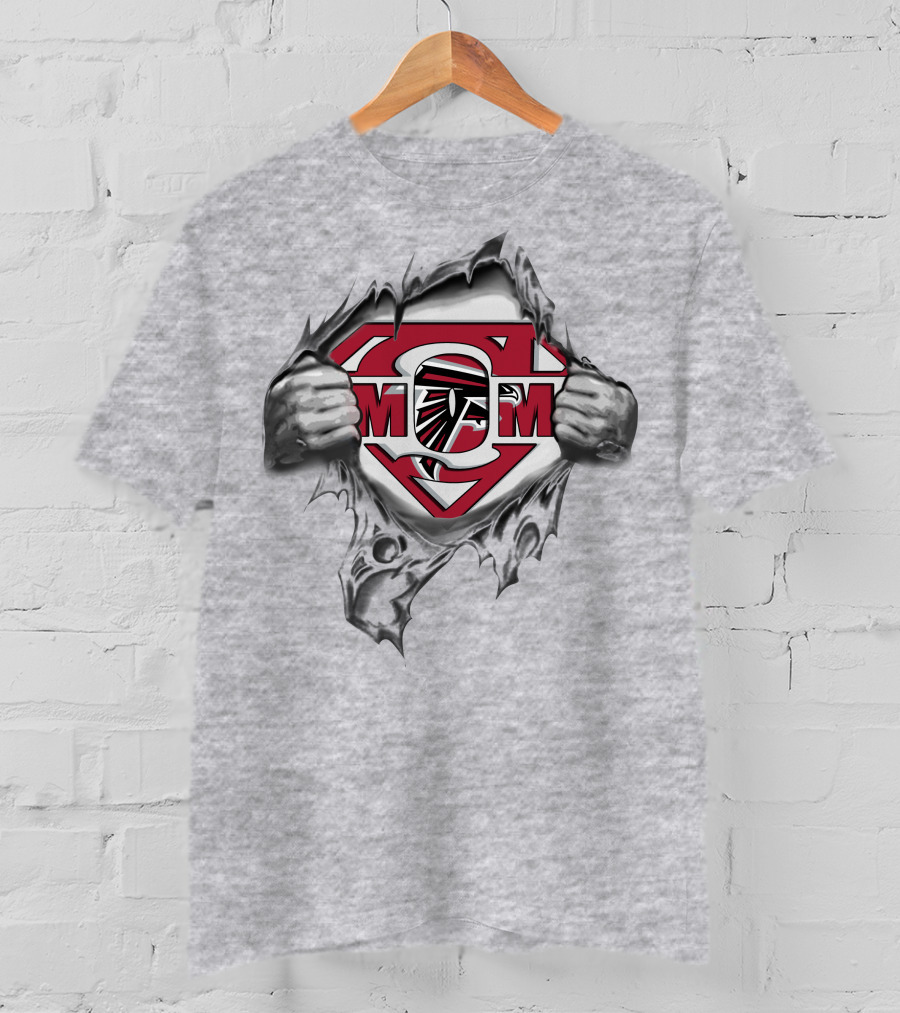 Falcons Superhero Logo With Superman T-Shirt