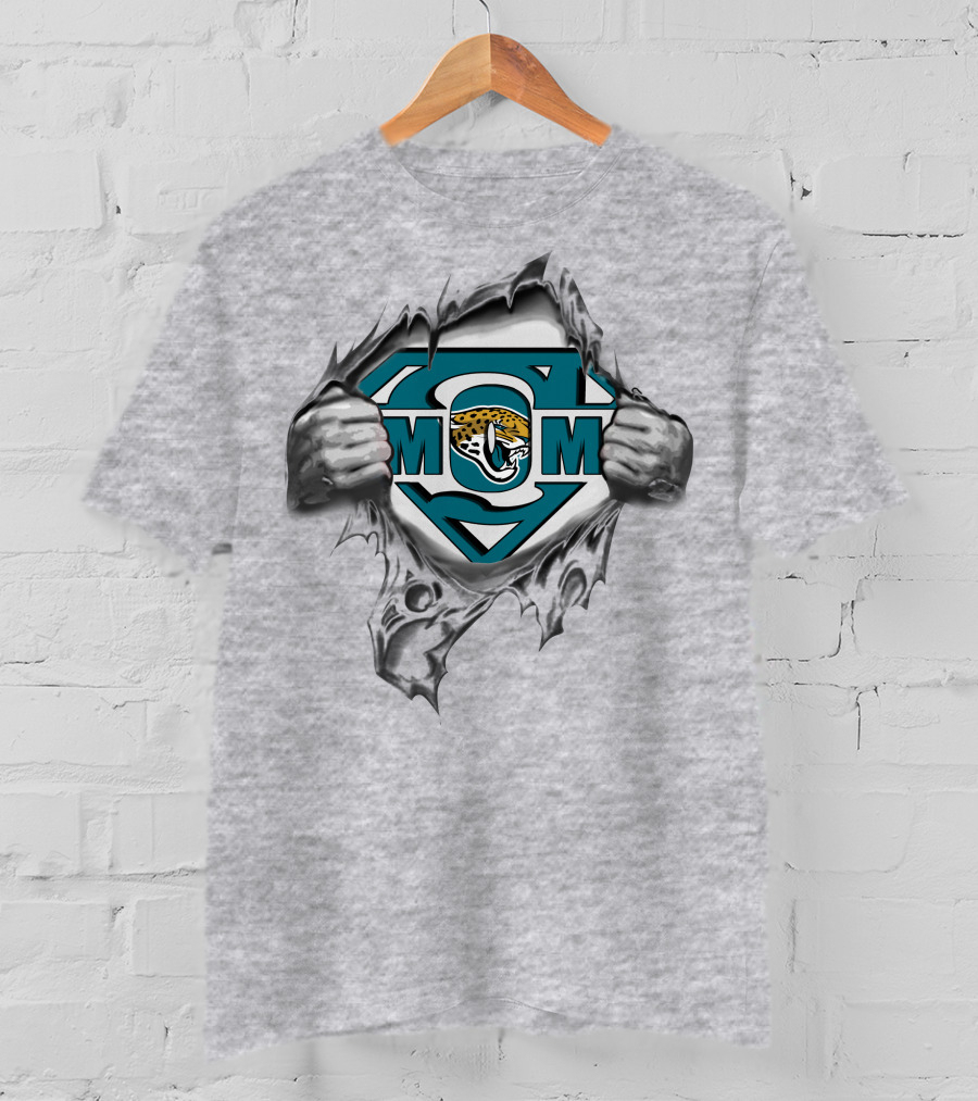 Jaguars Super Mom Emblem Peeling T-Shirt